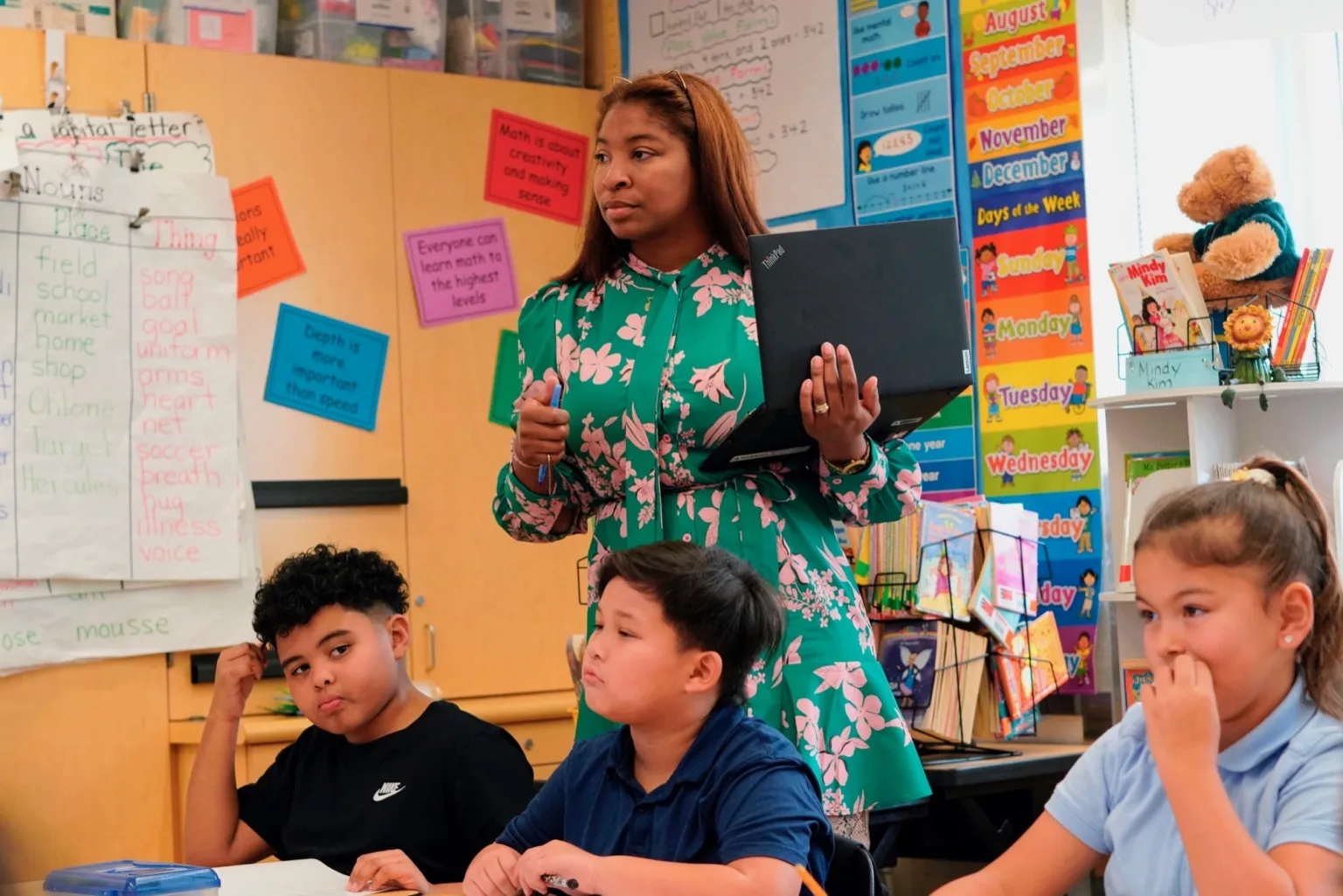 Ohlone Elementary Principal Delisia Davis With Laptop