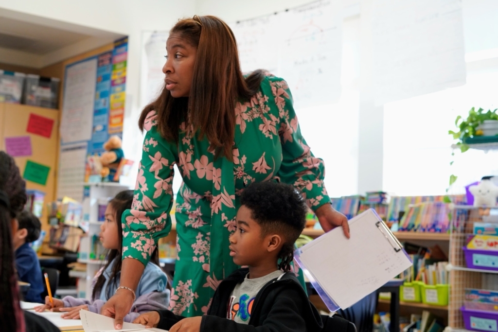 Ohlone Elementary Principal Delisia Davis With Student