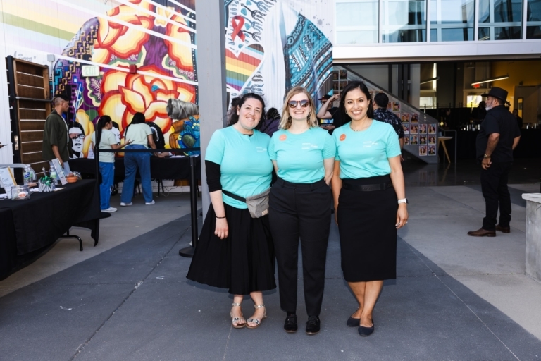 Priscilla Zamora, Dr. Caroline Damon, Eréndira Flores Stand Together